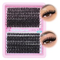 Alice Eyelash Extensions Lash Clusters 280Pcs 1018Mm Wispy Individual Lashes Fluffy Volume Mix 60D 80D D Curl Lash Extensions S