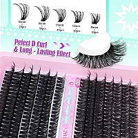 Alice Eyelash Extensions Lash Clusters 280Pcs 1018Mm Wispy Individual Lashes Fluffy Volume Mix 60D 80D D Curl Lash Extensions S