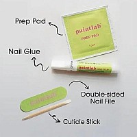 Paintlab Press On Nails 30 Piece Fake Nails With Glue Nail File Prep Pad Cuticle Stick Non Toxic Cruelty Free Long L