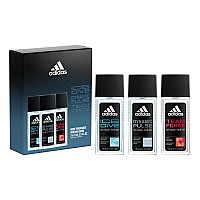 Adidas Giftset Including A Dynamic Pulse Deo Natural Spray Ice Dive Deo Natural Spray And Team Force Deo Natural Spray