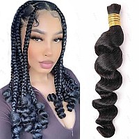 Brazilian Loose Deep Wave Human Hair Bulk No Weft For Braiding Loose Deep Wave Bulk Human Braiding Hair Bulk For Boho Braids 18I