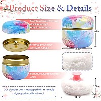 Bbkon Large Powder Puff For Body Powder With Powder Container Soft Powder Puff And Dusting Powder Travel Case Enjoy Youthfulne