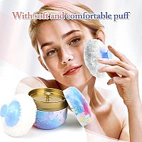 Bbkon Large Powder Puff For Body Powder With Powder Container Soft Powder Puff And Dusting Powder Travel Case Enjoy Youthfulne