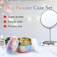 Bbkon Large Powder Puff For Body Powder With Powder Container Soft Powder Puff And Dusting Powder Travel Case Enjoy Youthfulne