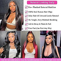 Candeas Straight Lace Front Wigs Human Hair Pre Plucked With Baby Hair 180 Density 13X4 Hd Lace Frontal Wigs Human Hair Brazili