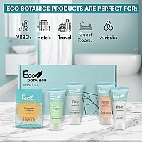 Eco Botanics Amenity Kit Boxed Hotel Toiletries Bulk Set 85 Oz Travel Size Shampoo Conditioner Lotion Body Wash Body B