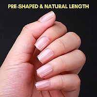 Makartt Extra Short Square Nail Tips120Pcs Full Cover Fake Nailshalf Matte Preshape Gel Acrylic Nails Nail Extension Home Di