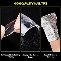 Makartt Extra Short Square Nail Tips120Pcs Full Cover Fake Nailshalf Matte Preshape Gel Acrylic Nails Nail Extension Home Di