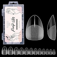 Makartt Extra Short Almond Nail Tips120Pcs Full Cover Fake Nailshalf Matte Preshape Gel Acrylic Nails Nail Extension Home Di