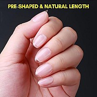 Makartt Extra Short Almond Nail Tips120Pcs Full Cover Fake Nailshalf Matte Preshape Gel Acrylic Nails Nail Extension Home Di