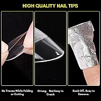 Makartt Extra Short Almond Nail Tips120Pcs Full Cover Fake Nailshalf Matte Preshape Gel Acrylic Nails Nail Extension Home Di