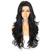 Sapphirewigs 13 4 Body Wave Lace Front Wig For Women Highlight Ash Blonde With White Tips Pre Plucked Hairline Long Wavy Synthe