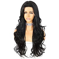 Sapphirewigs 13 4 Body Wave Lace Front Wig For Women Highlight Ash Blonde With White Tips Pre Plucked Hairline Long Wavy Synthe