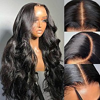 Daveila Body Wave Glueless Wig Human Hair Pre Plucked Pre Cut Glueless Lace Front Wig Ready To Wear 6X4 Body Wave Closure Wig Hu