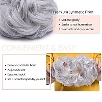 Hairro Messy Bun Hair Piece For Women Hair Bun Updo Scrunchies Synthetic Donut Stretchy Wedding Bridal Chignons Easy Bun Hairpie