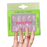 Paintlab Press On Nails 30 Piece Fake Nails With Glue Nail File Prep Pad Cuticle Stick Non Toxic Cruelty Free Long L