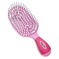 Nuway 4Hair Us Patented Detangler Hair Brush For Men Women Baby Pink Hair Comb For Scalp Care Fast Dry Venting Scheme