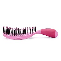 Nuway 4Hair Us Patented Detangler Hair Brush For Men Women Baby Pink Hair Comb For Scalp Care Fast Dry Venting Scheme