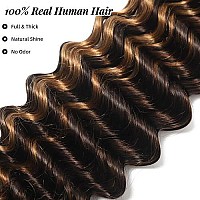 P430 Deep Wave Ombre Human Braiding Hair 18Inch 2 Bundles 100G Bulk Human Hair For Braiding No Weft Human Braiding Hair For Boh