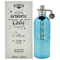 Cuba Authentic Citrus Men’s EDT Spray, 3.3 oz