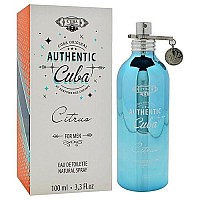 Cuba Authentic Citrus Men’s EDT Spray, 3.3 oz