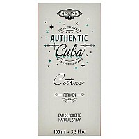 Cuba Authentic Citrus Men’s EDT Spray, 3.3 oz